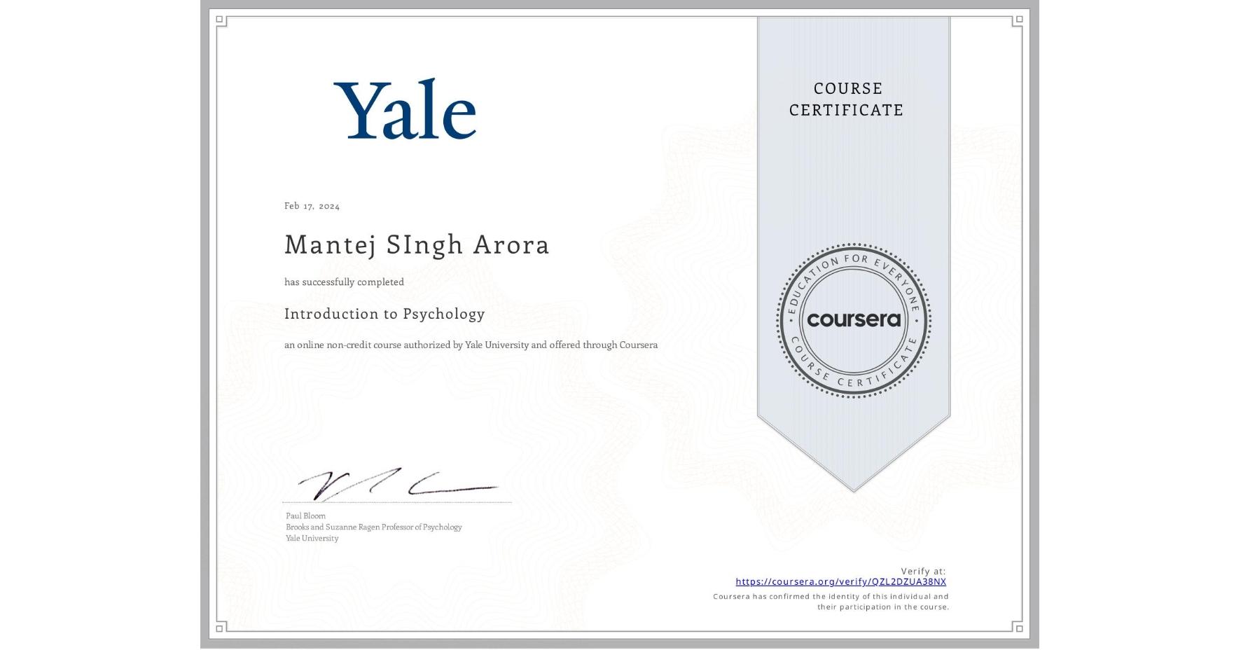 Introduction to Psychology