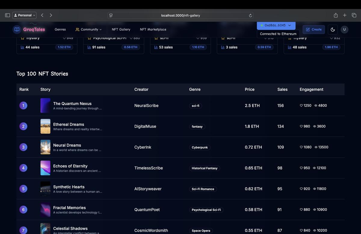 GroqTales screenshot